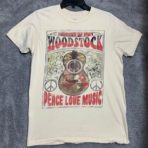 Men's LIFE CLOTHING CO. Woodstock Graphic Tee M Beige Red